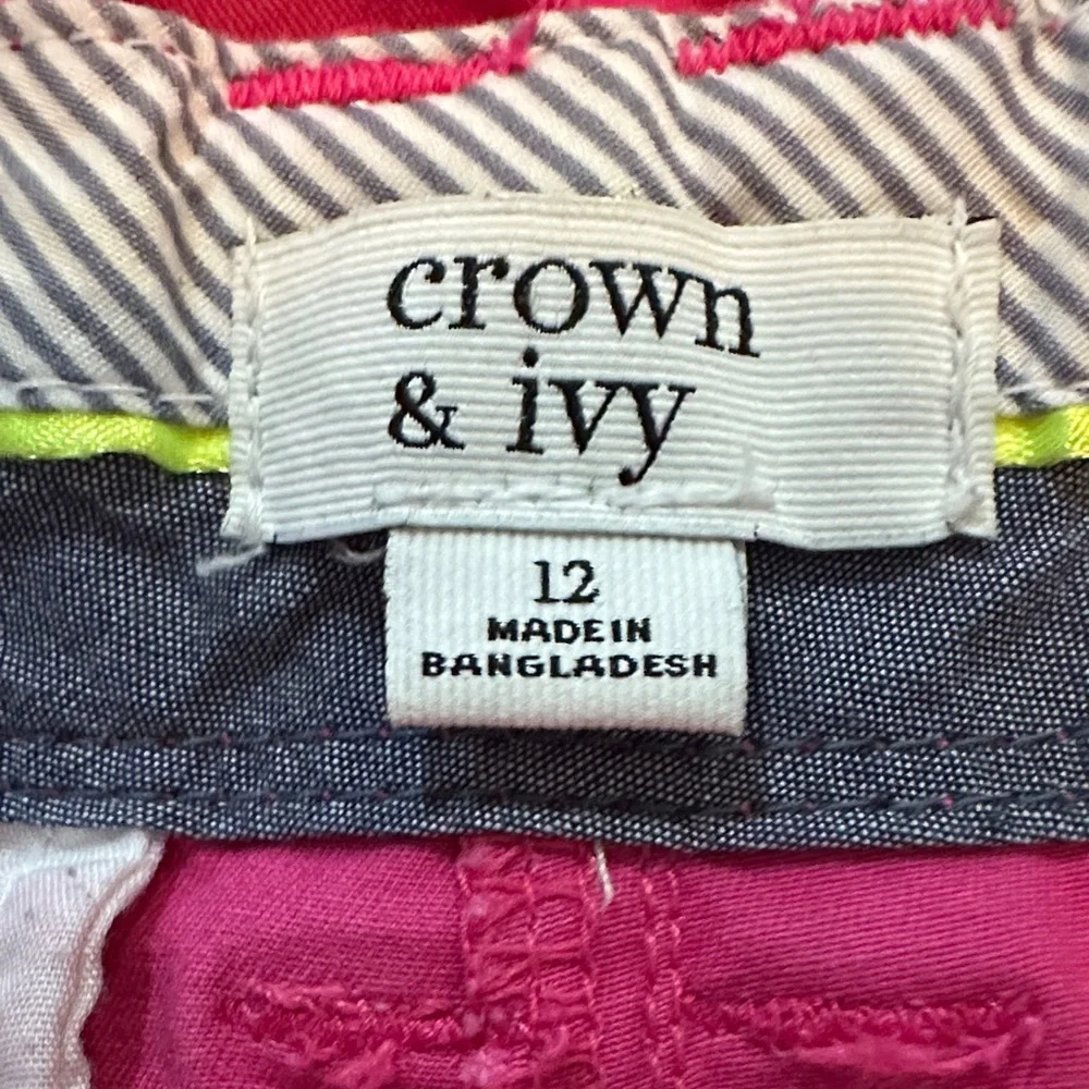 crown & ivy Bright Pink Chino Pants - Picture 2 of 8